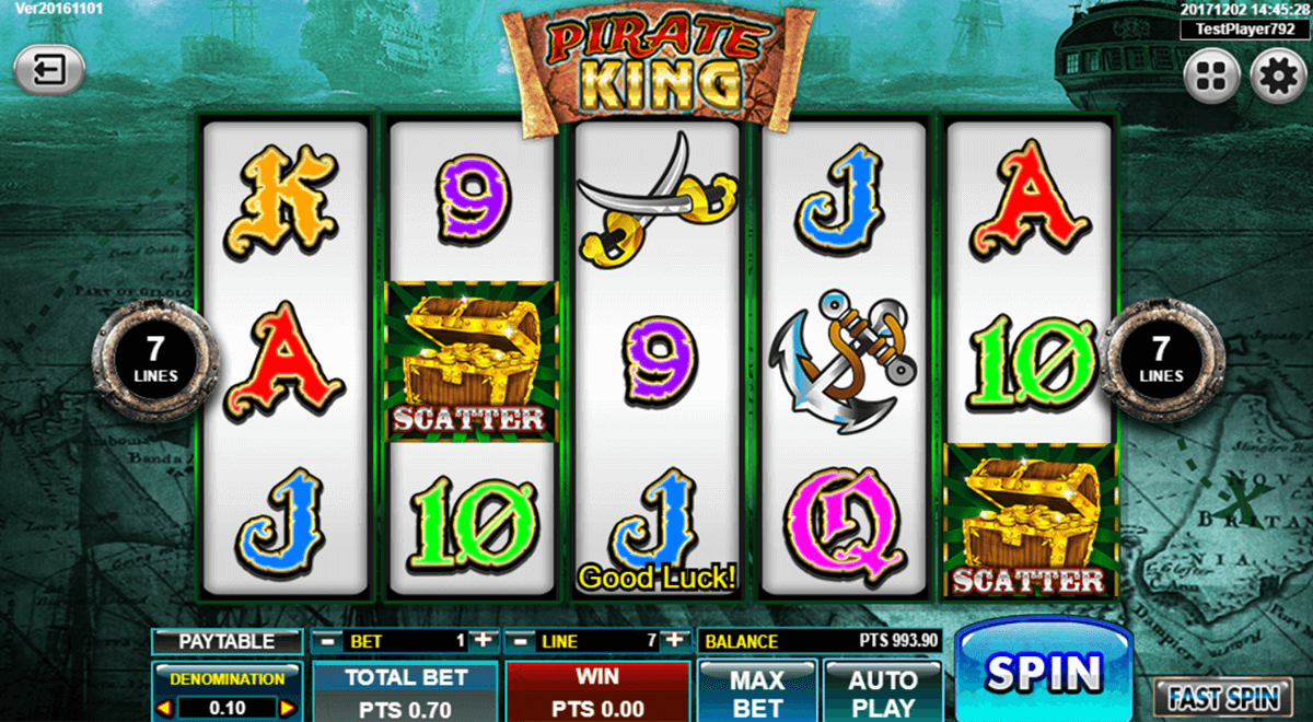 Bermain Slot Pirate King Spade Gaming